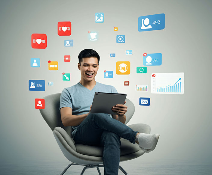 Team discussing project strategy