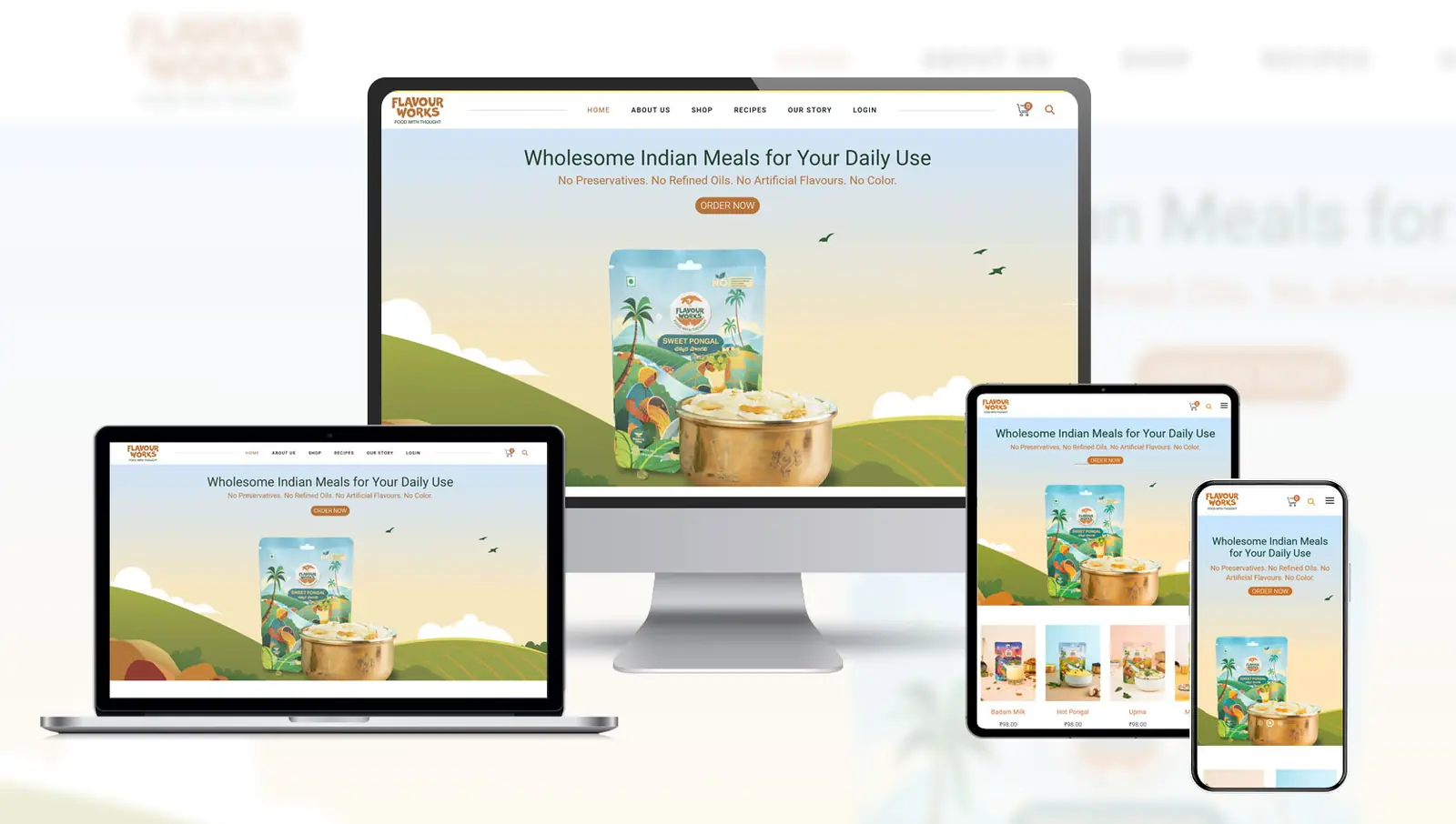 Flavourworks website by FutureFist
