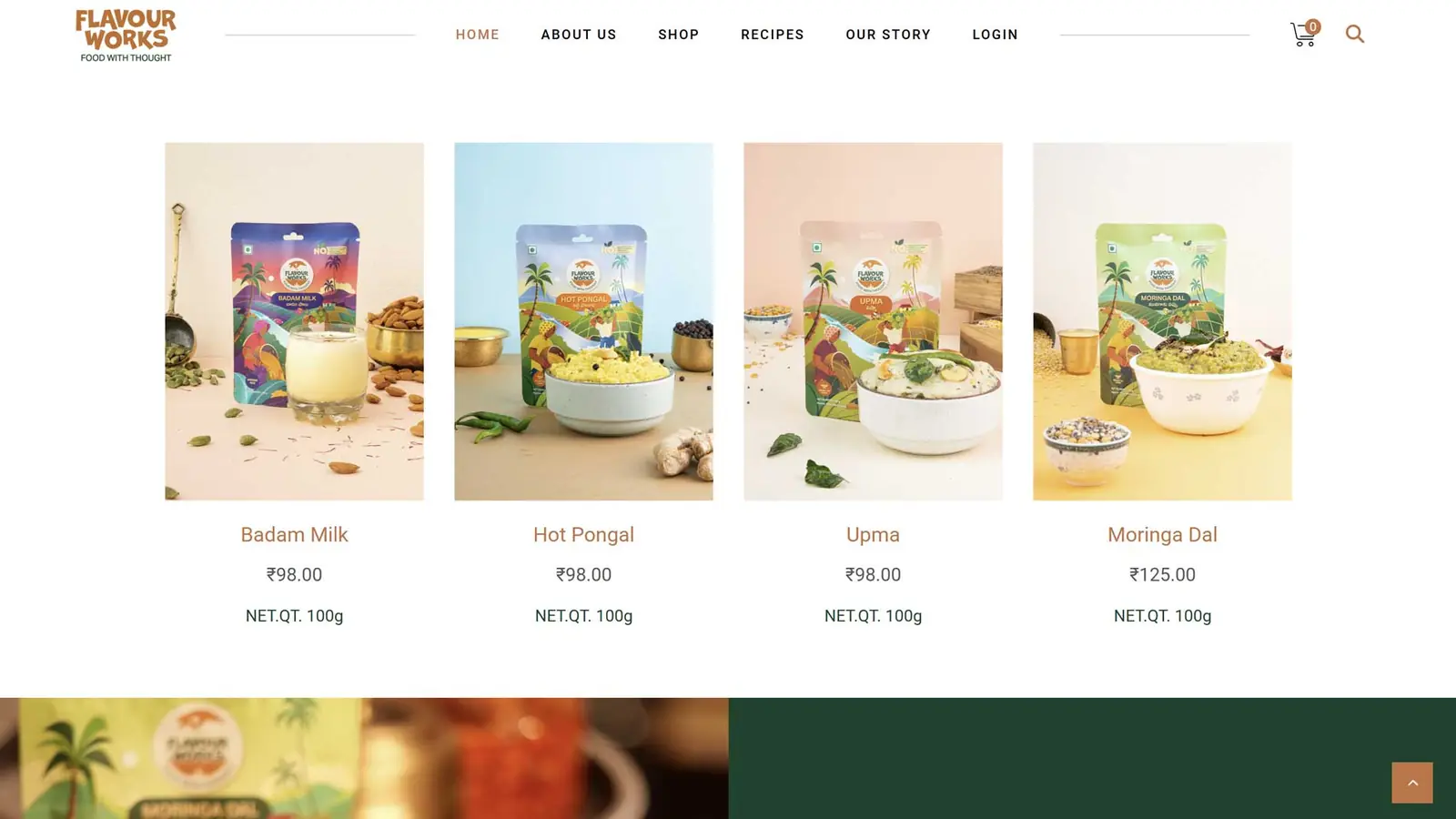 Flavourworks website by FutureFist