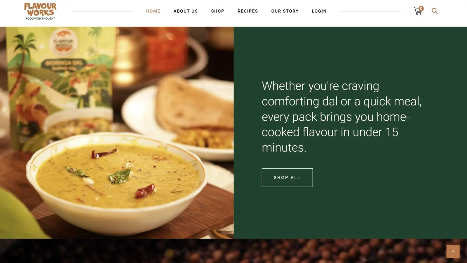 Flavourworks website by FutureFist — screen 2