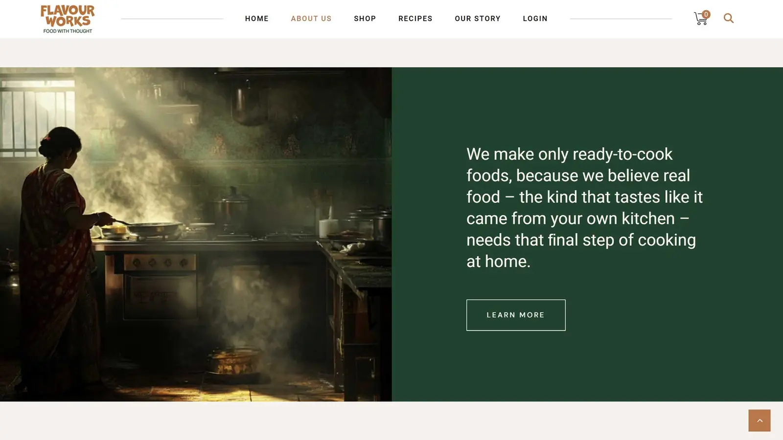 Flavourworks website by FutureFist — screen 4