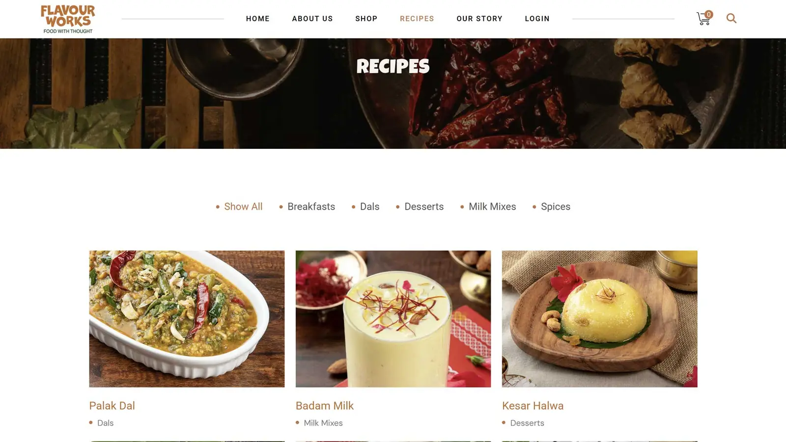Flavourworks website by FutureFist — screen 5