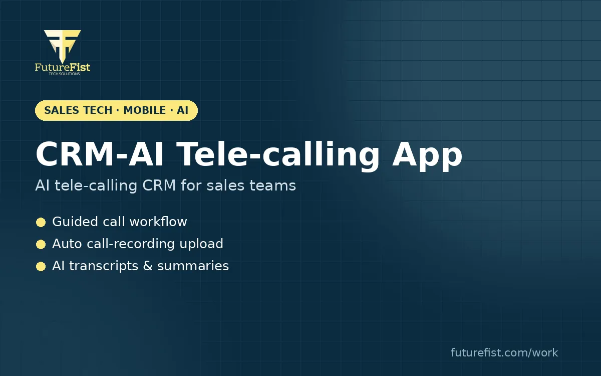 CRM-AI Tele-calling App — AI tele-calling CRM for sales teams