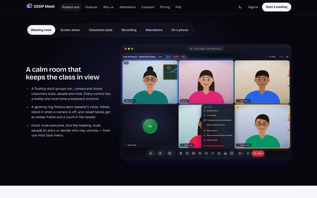 Meet & Classroom — Video meetings & online classroom — screen 3