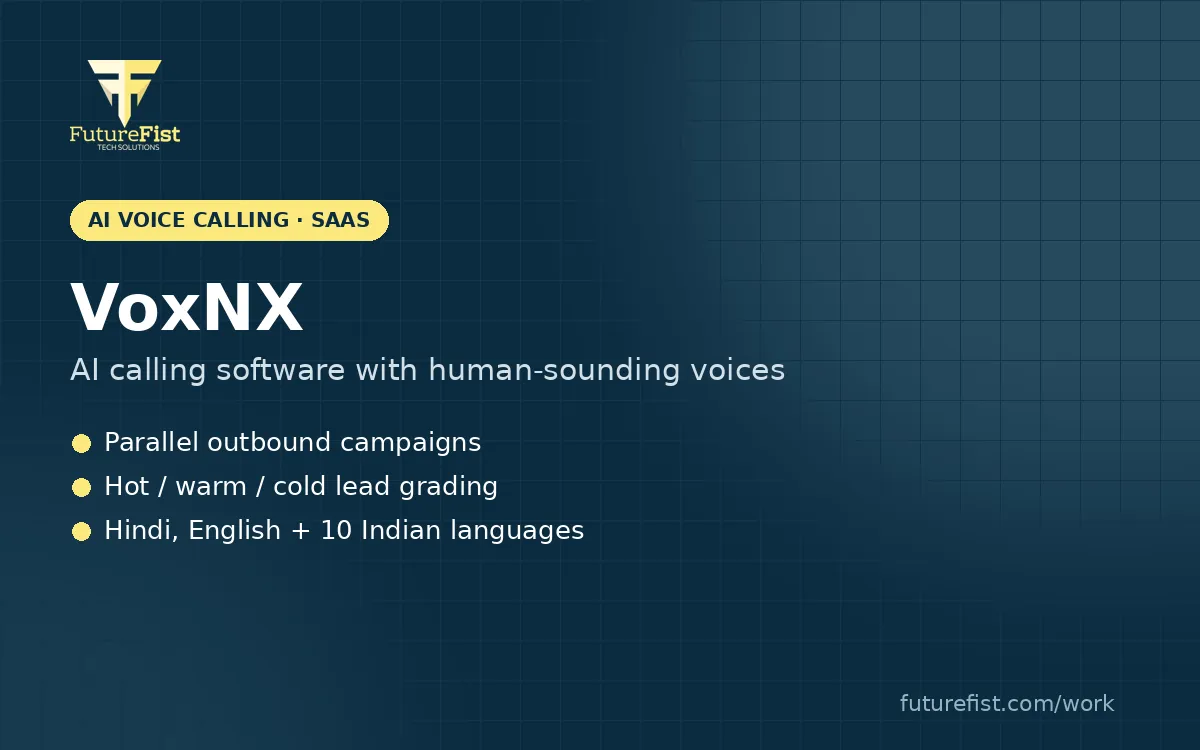 VoxNX — AI calling software with human-sounding voices