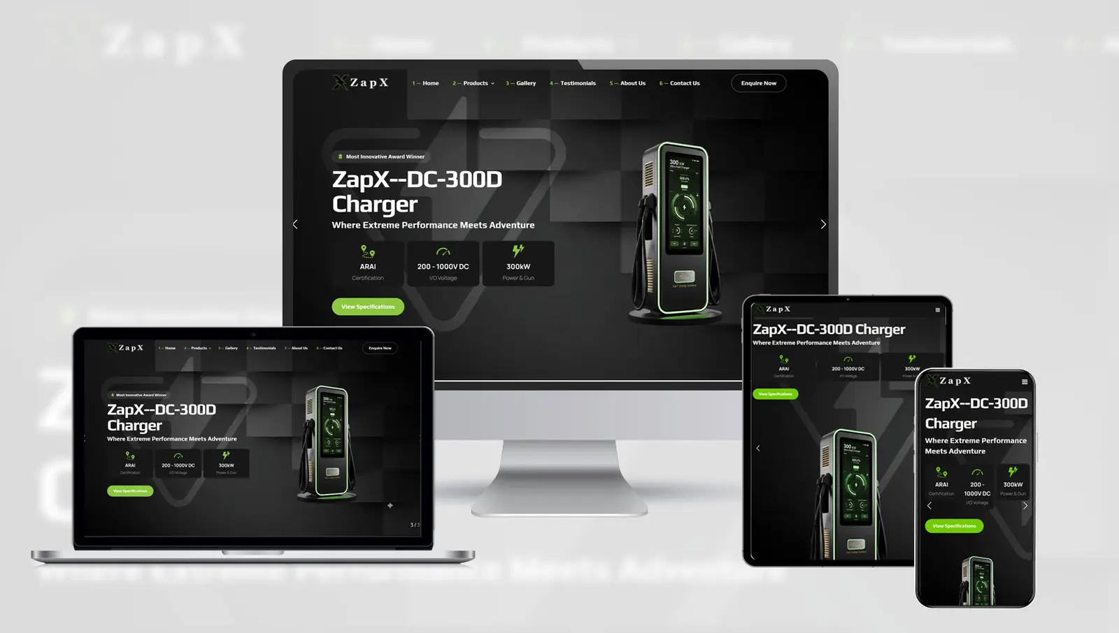 ZapX Energy Systems website by FutureFist
